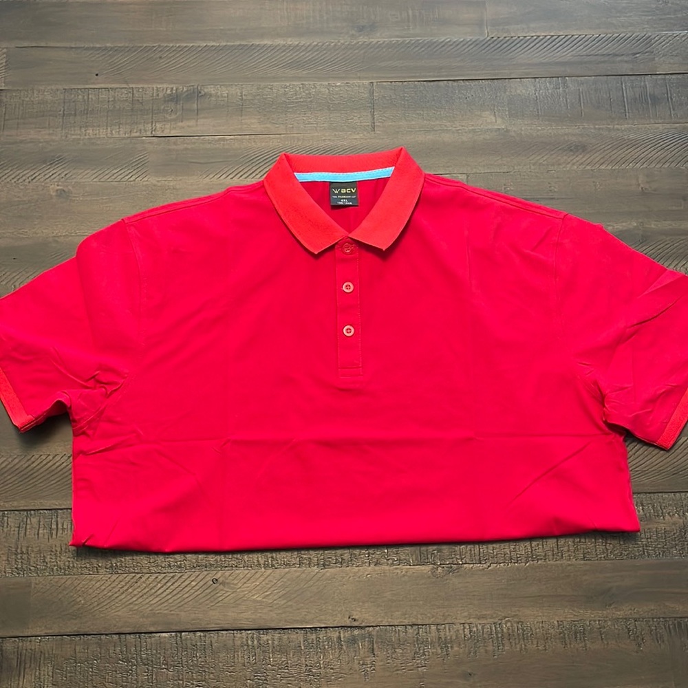 Womens RED polo shirt